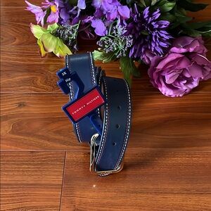 Tommy Hilfiger Blue and Red Belt Size 3X